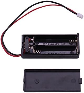 DIYmalls 3V 2 AAA Battery Holder Pack Case Cover Storage Box with on/off Switch PH2.0 Male Connector Cable 14cm for Arduino Microbit (Pack of 5) - Image 4
