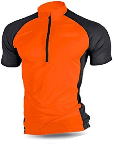 Dipary Bike Jerseys Body Shape Cycling Jersey for Road-Bike Positions Training Running Shirts,Large,Orange