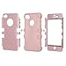 Majesticase iPhone 4/4S Case - 3 Layers Diamante Bling Crystals Full Body Hybrid Armor Protection Cover + FREE Stylus in Rose Gold