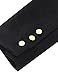 HaoDuoYi Women's Woolen Asymmetrical Swallowtail Open Front Long Trench Coat(M,Black)