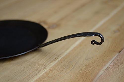 12" Carbon Steel Pan * Hand Forged Frying Pan *Camping Style