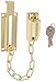Ultra Hardware 44810 Brass Keyed Chain Door Guard