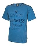 Guinness® Men's Blue Cotton St. James's Gate Dublin, Ireland Short Sleeve T-Shirt