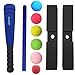 Aoneky Mini Foam Tball Set for Toddlers - Carry Bag Included - Best Baseball T Ball Toys for Kids Age 1 Years Old - Upgraded Version
