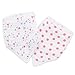 aden by aden + anais Bandana Bib, 100% Cotton Muslin, Soft Absorbent 3 Layers, Adjustable, 8.5” X 16”, 2 Pack, Rainbows