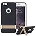 iPhone 6S Plus Case, Rock Classic Shell Hybrid Double Layer Shock Absorbing Armor Case Cover with Kickstand for Apple iPhone 6S Plus / iPhone 6 Pus 5.5 inch (Gold/Black)