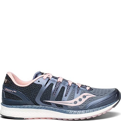 Saucony Women's Liberty ISO Shoes, Slate/Blush, 9