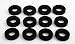 Isolate It!: Sorbothane Vibration Isolation Washer 50 Duro (.45" ID - 1" OD - .19" Deep) - 12 Pack