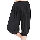 GOGO TEAM Womens Yoga Herem Pants Belly Dance Fitness Activewear Cropped Pants