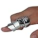 Gothic Punk Rock 55mm Long Armor Ring Silver