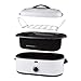 Oster CKSTRS16-WSB-W Self-Basting Roaster Oven, 16-Quart