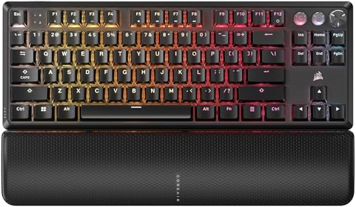 Corsair K70 PRO TKL RGB Magnetisch-Mechanisch verkabelte Gaming-Tastatur – Vorgeschmierte Corsair MGX Hyperdrive Switches – Hall-Effect-Rapid Trigger