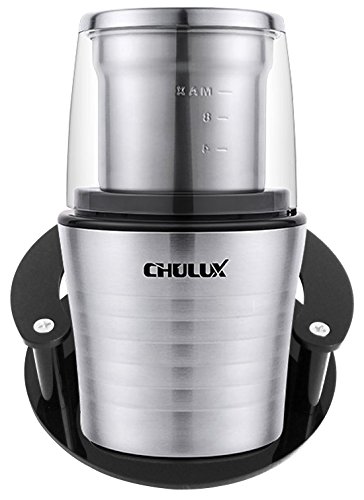 FitSand Stand Guard Station for CHULUX Electric Spices and Coffee Grinder with 2.5 Ounce Two Detachable Cups