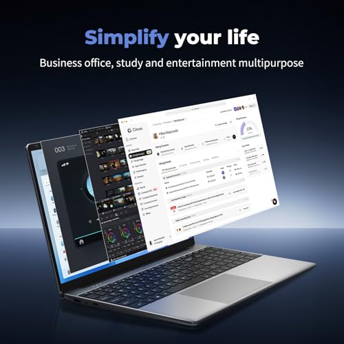 Moonfish 2026 Laptop Computer Window 11 Pro, 15.6 Inch Lap Top, 16GB RAM 256GB SSD Trational PC Notebook, Office 365, Business, School, Work, Student, Kids