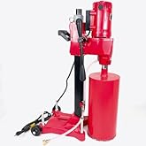 BLUEROCK 8Z1RB 8" inch Concrete Core Drill with Rolling Base Stand 110V 2400W 750 RPM Diamond Wet Core Drilling Machine for Concrete, Rebar, Asphalt &amp; Masonry