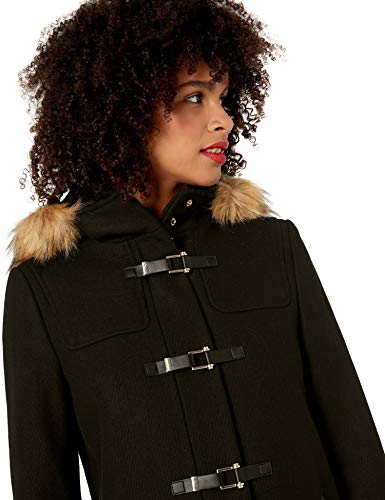 cole haan wool twill hooded duffle coat