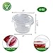TashiBox 100 Sets - 4 oz Portion Containers with Lids, Airtight and Stackable, Jello Shot, Sauce, Condiment Cups for Lunch, Party, Trips
