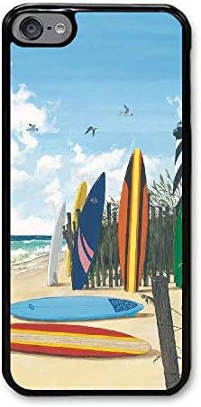 sanlianwangluokeji Custom gifts ipod touch 6 Case - Sea Beach Surfboard Seagull Hard Plastic phone cell Case for ipod touch 6