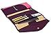 ZOPPEN Mulit-purpose Rfid Blocking Travel Passport Wallet (Ver.4) Tri-fold Document Organizer Holder, Wine Red/Burgundy