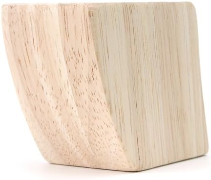 2 1/2 Inch Unfinished Curved Sofa Leg, Set of 2