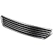 DNA MOTORING GRF-079-BK Horizontal Style Front Bumper Grille Guard Compatible with 98-01 Audi A6 / A6 Quattro