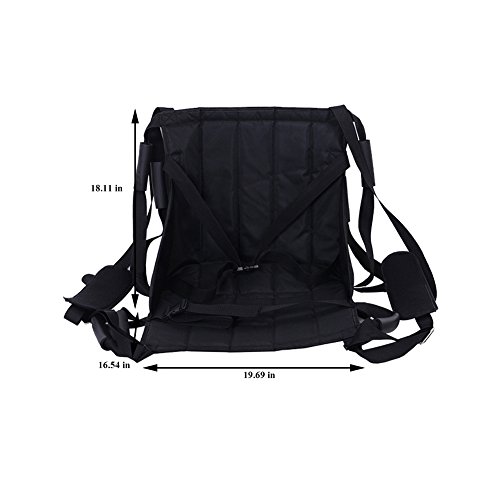 Ozzptuu Oxford Fabric Patient Lift Stair Slide Board Transfer Emergency Evacuation Chair Nursing Shift Transfer Belt with Handles Disability Care Supplies for Seniors