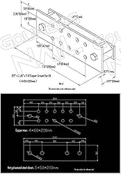 GOUNENGNAIL-Wall Mounted Copper Ground Bar Kit