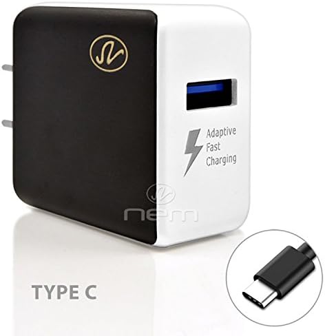 T-Mobile Xiaomi Xiaomi Mi A1 Accessory Kit, 2 in 1 Rapid Charging 2.1 Amp Wall Charger Adapter + 3 Feet TYPE C 2.0 Fast USB Data Sync Cable BLACK