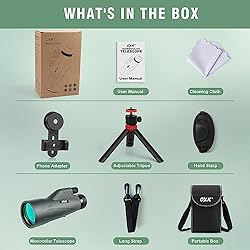 12x56 High Power Monocular Telescope with
