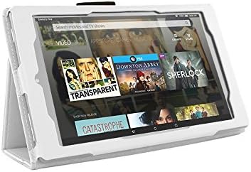 Hix Fire 10 Folio Case with Stand for the Fire, 10-Inch Display (2015 Release), White