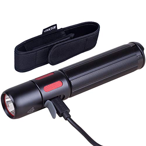 CIVICTOR USB Rechargeable High Power Flashlights Super Bright Cree Led