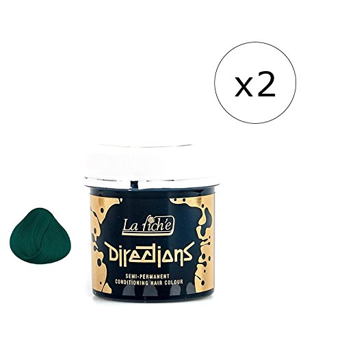 La Riche Directions Semi-Permanent Hair Colour Dye X2 Pack-Alpine Green (Dir) 9 41HsEX9Me4L