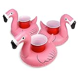 GoFloats Inflatable Floatmingo Drink Holder (3 Pack), Float Your Drinks in Style (Sports)