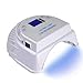 TAKOYI LED Nail Lamp 64W Gel Light Nail Dryer Cordless Gel Light 4 Timer Setting Cordless UV Led Nail Light Curing Nail Dryer for Gel Nails with Lifting Handle Touch Sensor LCD Screen (White)