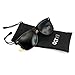 OCT17 Wood Bamboo Wooden Vintage Sunglasses Eyewear for Mens Womens - Black