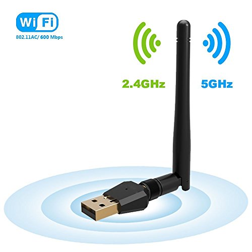 Wireless USB Wifi Adapter, USB Network Dongle Adapter, Dual Band 2.4GHz/150Mbps+5GHz/433Mbps, 802.11 ac/a/b/g/n High Gain Antenna Network Lan Card for Windows XP/7/8/10,MAC,OSX - Thumbnail 7
