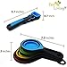 Silicone Whisk - Collapsible Measuring Cups and Spoons - Baking Spatula - 10 Piece Set - Cooking Kitchen Utensils