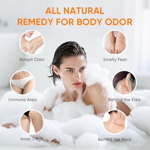 GPP Persimmon Soap Bar for Body Odor Control – 3 PCS Natural Body Wash Soap for for Old People Smell Eliminating Body Odor, Purifying Deodorizing Odor Eliminator for Women & Men, 3.53oz/pe