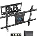Full Motion TV Wall Mount Bracket Dual Articulating Arms Swivels Tilts Rotation for Most 37-70 Inch LED, LCD, OLED Flat&Curved TVs, Holds up to 132lbs, Max VESA 600x400mm by Pipishell