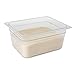Rubbermaid Commercial Products Cold Food Insert Pan for Restaurants/Kitchens/Cafeterias, 1/2 Size, 6 Inches Deep, Clear (FG125P00CLR)