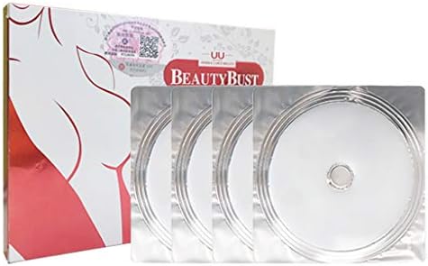 Fullwei 4PCS Breast Enhancement Mask Collagen Patch, Anti-Sagging Breast Chest Enhancer, Augmentation Whitening Firming Pads, Enlargement Lifting Bust Treatment (White)