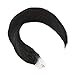Ugeat Micro Loop Hair Extensions Real Human Hair Natural Black Microlink Hair Extensions Micro Loop Extensions Human Hair Micro Ring Extensions Real Human Hair Black #1 50S 16 Inch
