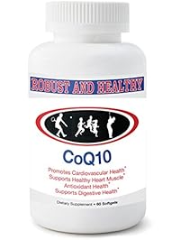 Ultra 3X Absorption CoQ10 Supplement by Robust & Healthy Highly Soluble Coenzyme Q10 Promotes Healthy Cardiovascular System, 100mg CQ10 Must Have If On Statins, Made in USA