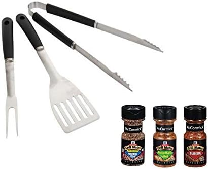 Montreal Steak Seasoning and Spice Set Gifts with Bonus Grilling Tool Gift Set (Great Gift for Men)