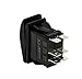 STV MOTORSPORTS® Blue Headlights Laser Rocker Switch Off-ON-ON 20A 12V LED Light 3 Positions 6 Pin for Cars, Trucks, ATV, UTV, Boat, Tractor, Auto, 4x4, 4WD, Jeep