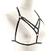 Women Harness Elastic Cupless Cage Bra Hollow Out Strappy Crop Top,161020