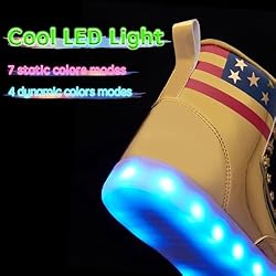 Light Up Shoes Women Men, USB Charging LED Glitter