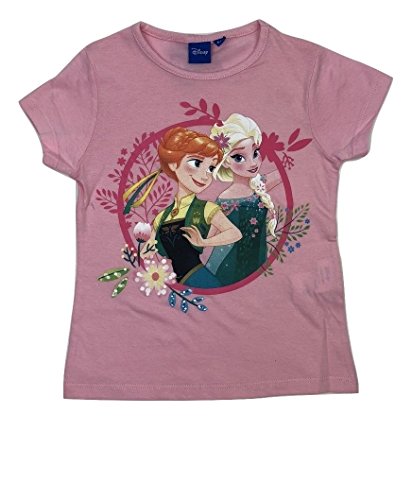 DisnÃ©y Frozen T-Shirt Printed with Short Sleeves (Rose, 8 Years)