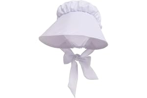 GRACEART Peasant Amish Hat Prairie Cap Women Girls Pioneer Colonial Bonnet 100% Cotton