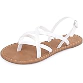 Women's Gladiator Flat Sandals Fisherman Strappy Sandals Ankle Strap Sandals
